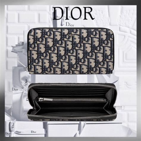 dior zipped wallet